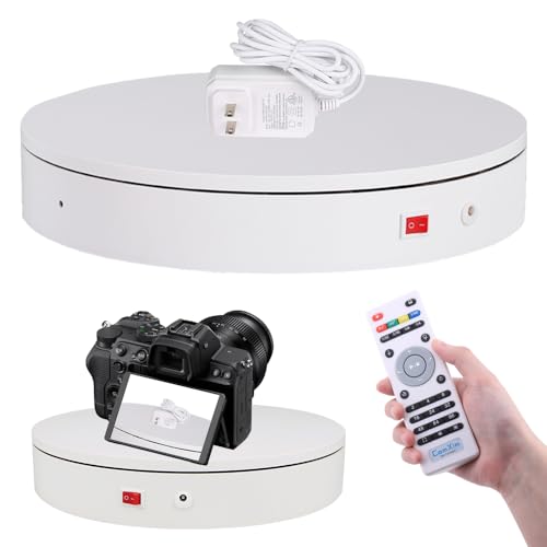 ComXim 12.6In/32cm Rotating Platform, 88-300lbs Capacity Motorized Electric Turntable, Heavy Duty Motorized Rotating base, Large Motorized Rotating Display Stand,Photography Turntable with Remote
