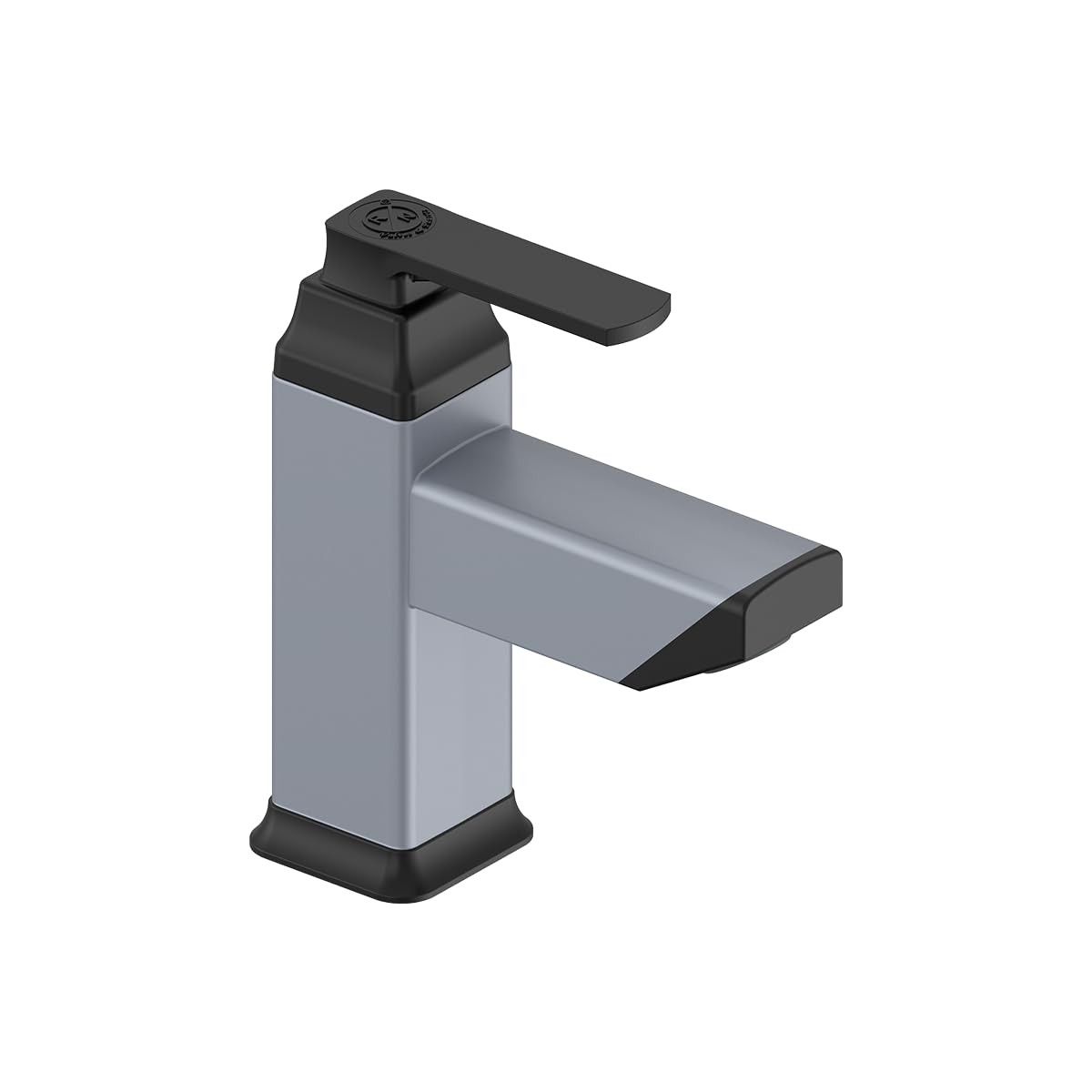 r. n. RN PTMT Superior Plastic Faucet Pillar Cock Tap for Washbasin Deck Mount | Bathroom Wash Basin Tap (Metallic Grey-Black Dual)_RNABP09B06 | 20mm(3/4") Cartridge-picture-22