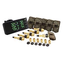 Tuson RV TPMS Tire Pressure Monitoring System for RV Trailer with 6 TPMS Internal Sensors and a Repeater | Real-Time Displays Pressure 0203PSI and Temperature -40125C