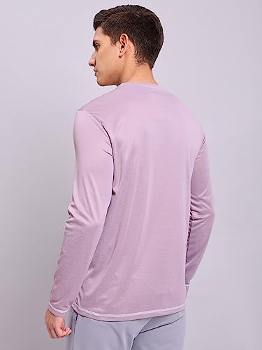 Image of TECHNOSPORT Men's Slim Fit Full Sleeve Round Neck T-Shirt, Double Cool Quick Dry Moisture Wicking Stretchable Sports Gym and Casual Wear