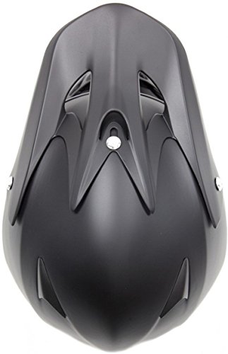 Adult Offroad Helmet Goggles Gloves Chest Protector Gear Combo Motocross Atv Dirt Bike Matte Black (Small) #TOP4