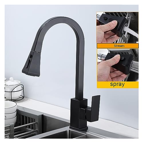 Robinet de cuisine acier inoxydable 304 design carré luxe - 6
