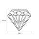 Stanzenshop Stanzschablone Diamant, Stanzformen, Schablonen, Scrapbooking, Kartenherstellung, DIY, Prägeschablonen, Papierkarten, Cutting Dies