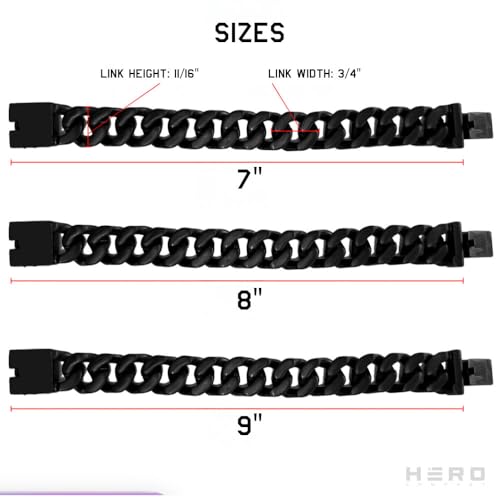 Pulsera Cuban Link para Hombre con Calavera Negra Vindicta miniatura 7