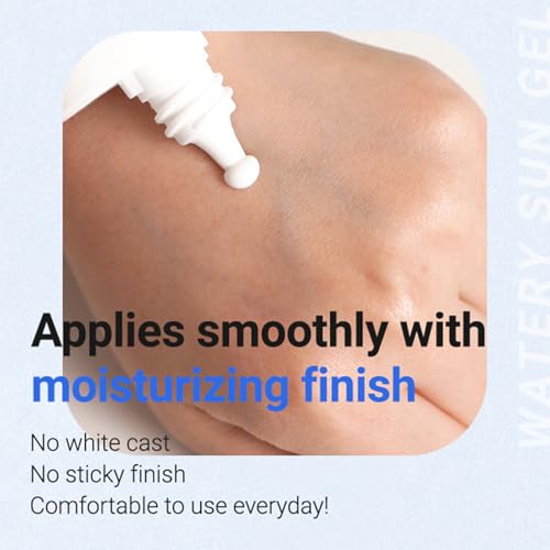 ISNTREE Hyaluronic Acid Watery Sun Gel 50 ml | SPF 50+ PA++++ | Korean Skincare | Lightweight & Hydrating Gel | No White Cast | Broad Spectrum Daily Sunscreen