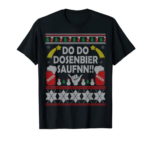 Hombre Suéter de Navidad en lata Camiseta