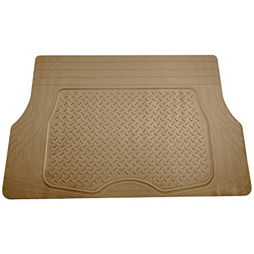Image of FH Group ClimaProof Universal Cargo Mat - All-Weather, Trimmable Trunk Mat (48 inch W x 32 inch D) - Fits Most Cars, SUVs & Trucks - Beige