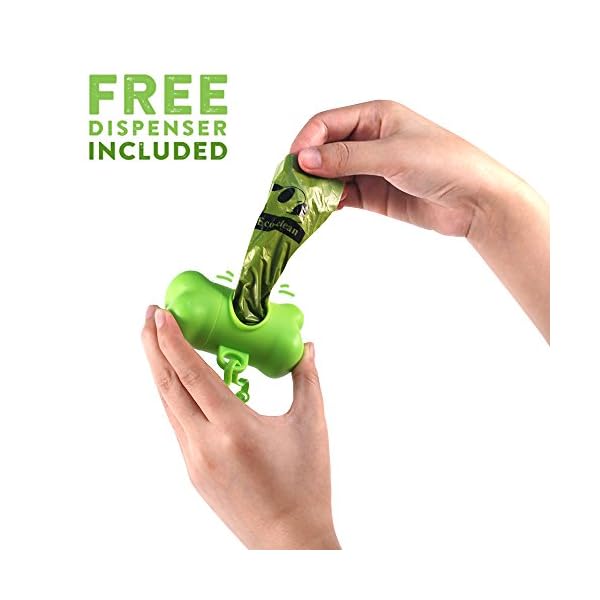 ECO-CLEAN Poop Bags, 36 Rolls/540 Dog Poop Bags with Dispenser, Dog Waste Bags, Unscented, Leak-Proof, Easy Tear-Off ECO-CLEAN Poop Bags, 36 Rolls/540 Dog Poop Bags with Dispenser, Dog Waste Bags, Unscented, Leak-Proof, Easy Tear-Off