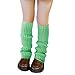 Ewanda store Leg Warmers for Kids Junior Girls Sock Sleeves Knitted Winter Leg Warmers for Yoga Ballet Dance Sports,Bright green