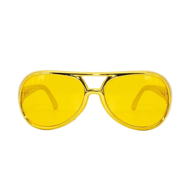 P 'tit payaso 10850 gafas plástico - Elvis - oro