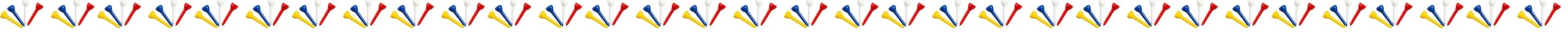 Longridge Mixed Colour Short Plastic Tees Durable Golf Tee 35mm