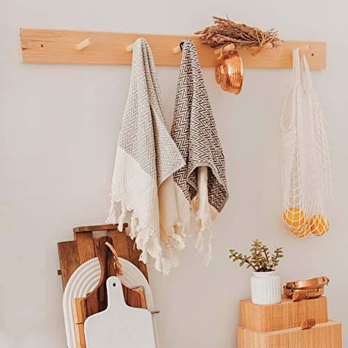 Sea Me At Home Decorative Hand Towels For Bathroom Set Of 2 Dish Towels For Kitchen With Hanging Loop 100% Turkish Cotton Towel Gift Set (14 X 30 Inches, Dark Grey) #TOP1