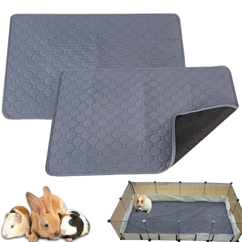 Carjuvel Pacote Com 2 Forros Laváveis Para Gaiola De Porquinho-Da-Índia 61 Cm X 45 - Cama Reutilizáv