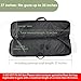 MGAVCSOT Rifle Case Soft Bag,Tactical Long Rifle Backpack,Portable Shotgun Case for Firearm Storage and Transportation,Suitable for Outdoor Hunting Shooting Fishing