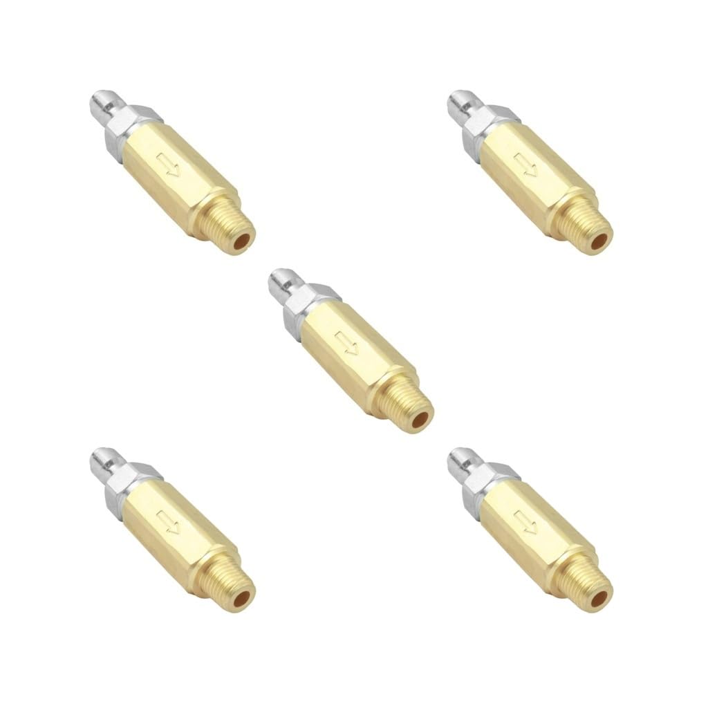 Ksjoaidde 5 Set Of Brass Pressure Washer Nozzle Filter 1/4 In Quick Connector 4500Psi