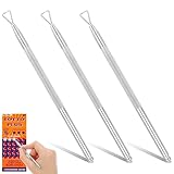 BOHUIZ 3 Pcs Lottery Ticket Scratcher Tool, Metal Scratch Off Tool Lottery Scratcher Tool Lottery Ticket Holders Multi-Use Lotto Scratcher Tool Save Arthritic Hands for Lottery Ticket Stickers Labels