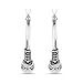 LeCalla Sterling Silver Jewelry Hollow Hoop Balinese Earrings for Women