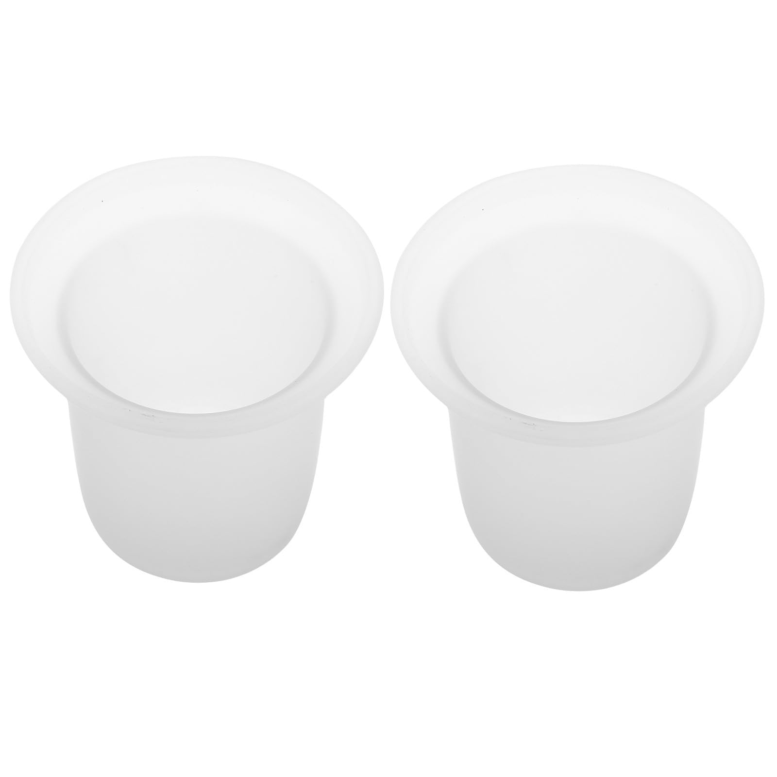 Porte-brosse de toilette en verre blanc lot de 2 support moderne épuré