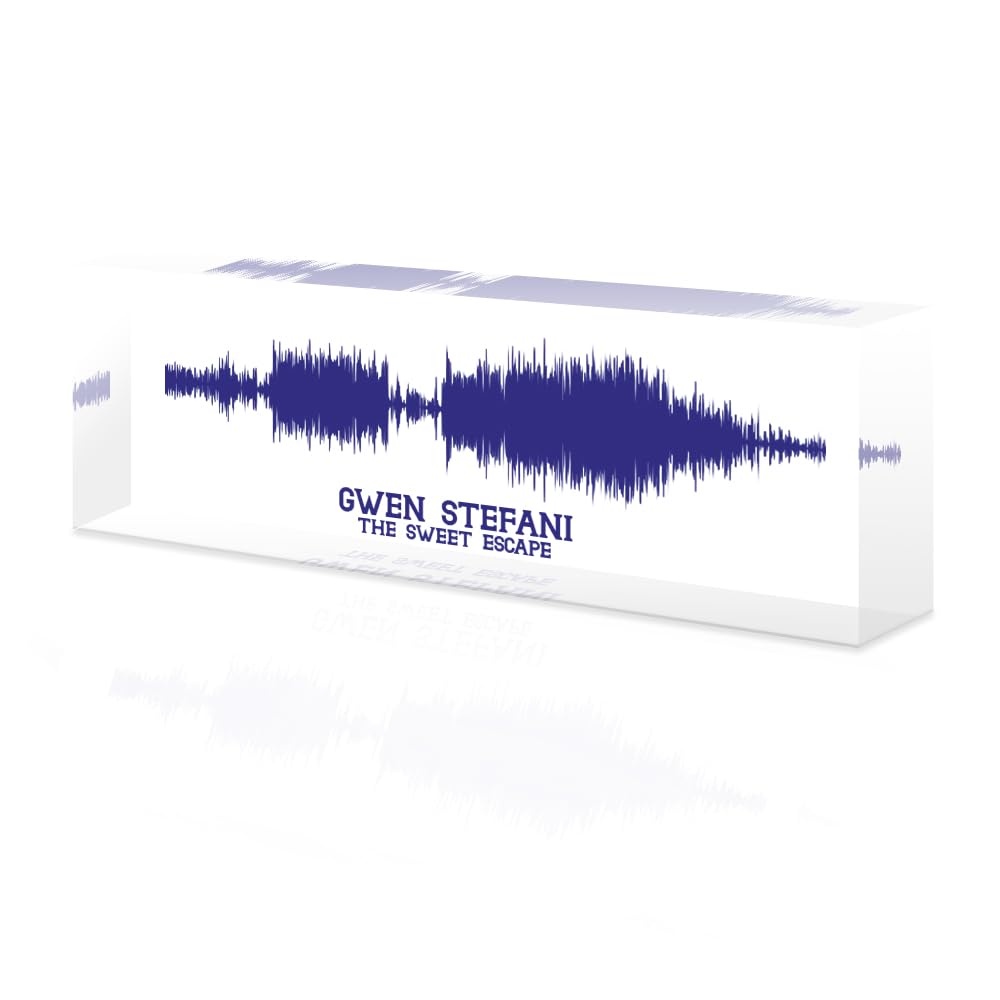 Custom Soundwave Art with Scannable QR Code - Upload Any Video, Voice Recording, Baby's Heartbeat, or Song to Acrylic Glass Spotify Plaque - Personalized Gift for Wife, Girlfriend, or Mother's Day