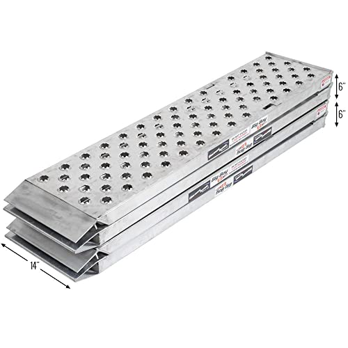 Big Boy MF2-12014-EZ-LAWN Aluminum 10' Arched Folding Lawn Mower Ramps