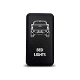 CH4X4 Push Switch for Toyota Tacoma 12V 3Amp - Bed Lights Symbol - Blue LED