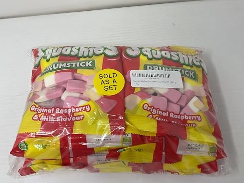 Swizzels Drumstick Original Raspberry & Milk Squashies, 160 g (Pack of 10)