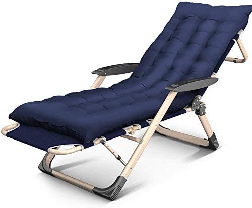 Chaise longue de jardin inclinable contre le stress lit de sieste portable