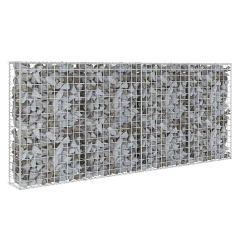 Proteccion visual y muro de contencion de piedra galvanizado para patios 2