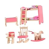 Artisanat exquis : fabriqué avec soin et précision, ce lit présente des détails exquis qui distinguent des autres meubles miniatures, meubles de jouets, kit de maison de poupée miniature à faire soi-même