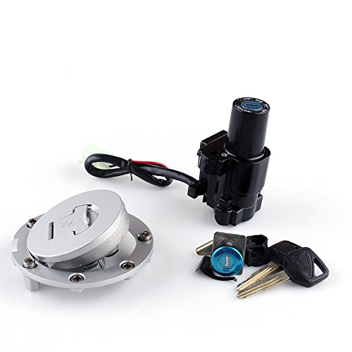 Areyourshop Motorcycle Ignition Switch with Key, Ignition Switch Lock Key Fuel Gas Cap Key Set fits for Honda CB900 CB919 (Hornet) 2002-2007, CBF500 2004-2005, CBF600 2004-2009, CBF1000 2006-2010