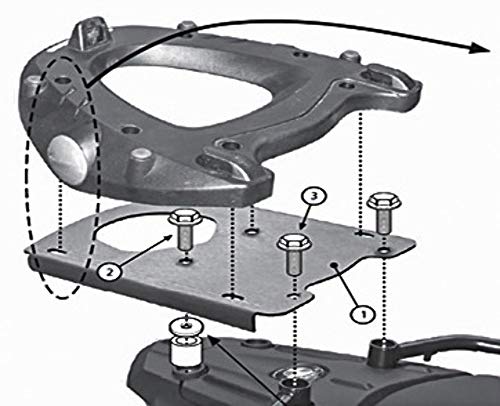 Soporte GIVI SR5107 para baúl Monokey ideal para tus rutas con placa M5