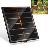 KEPEAK Solar Panel for Trail Camera - 6000mAh Battery, 12V Solar Battery Charger, Waterproof, for Outdoor 24/7 Wildlife Monitoring