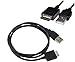 ZYJ-AWASA 2 Packs 3.3ft Replacement USB Data Cable Cord Lead for Sony NWZ-A15 NWZ-A17 NW-A25, NW-A26 and NW-A27 Sony MP3 Player Charger Cable Sony Walkman USB Cable