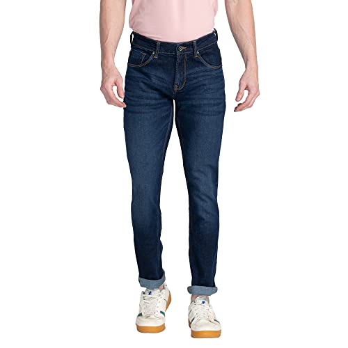 Image of Spykar Men's Slim Fit Low Rise Casual Jeans