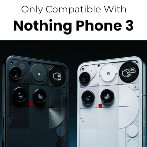 Image of RIGGEAR Shockproof Sleek Hybrid Armor Magnetic Back Cover Case Compatible with MagSafe Accessories for Nothing Phone 3 (Smoke Black Matte PC + Black TPU-Bumper)