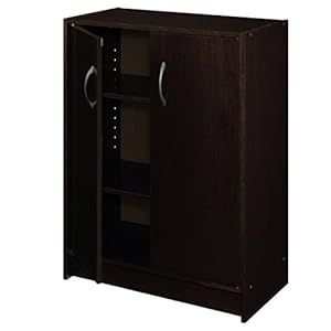 ClosetMaid 8925 2-Door Stackable Laminate Organizer, Espresso