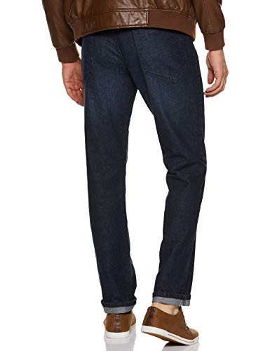 Image of Amazon Brand - Symbol Men's Relaxed Fit Jeans (ADBX-RN-576 Dark Blue 1 34)