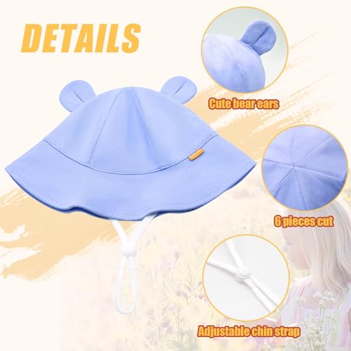 Baby Sun Hat Girls UPF 50+ Beach Kids Hats Boys Wide Brim Cute Toddler Bucket Hat Floppy Infant Sun Hats4