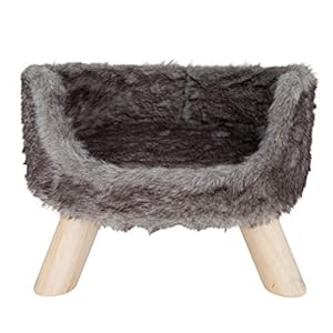 District 70 4711 – Nordic Gato Cama, 40 x 40 x 25 cm – Plata, Talla única, Plata