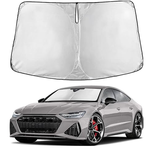 Image of EcoNour Windshield Sunshade Compatible for Audi RS 7 2014-2024 2025 2026, Sun Visor for Front Windshield & Window Sun Shade Cover, UV Heat Blocker & Protector, Car Accessories