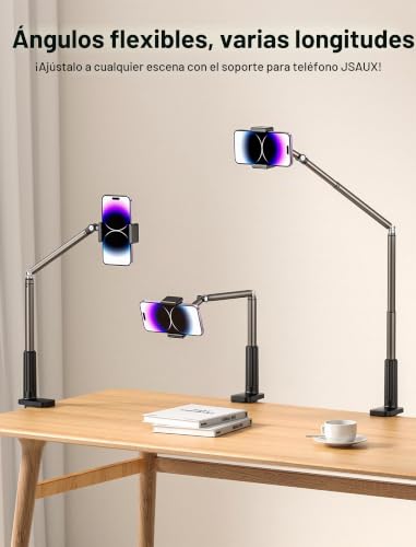Soporte para teléfono con clip universal ajustable para mesa y dormitorio 6