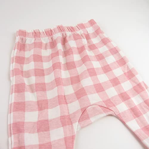 Image of HonestBaby Baby 3-Pack Footed Pants Roomy Fit Pull on Bottoms 100% Organic Cotton for Infant Baby Boys, Girls, Unisex
