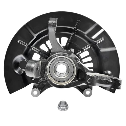 Image of Detroit Axle - 3.5L Front Left Steering Knuckle & Wheel Hub Bearing CV Axle for 2013-2016 Toyota Avalon, Driver Side CV Axle Front Steering Knuckle & Wheel Hub Bearing 2014 2015 Replacement