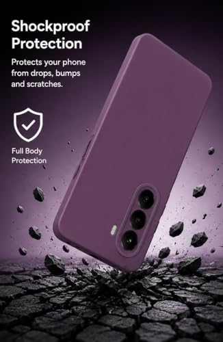 Image of FIRST MART Silicone Back Cover for OnePlus Nord CE 6 lite | Matte Purple Anti-Slip Grip Case, Precise Cutouts, Scratch Resistant, Slim Fit | Pack of 1