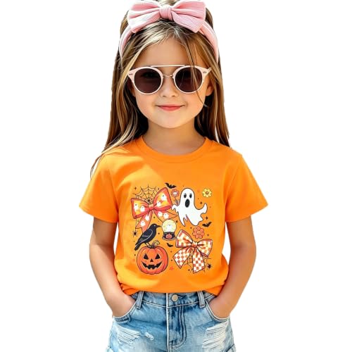 Image of Funnycokid Toddler Girls Graphic T-Shirt, Short Sleeve Tee, 2-8 Years