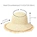 LA CARRIE Womens Sun Hat Floppy Packable Wide Brim UV Protection UPF 50+ Straw Hat with Fringe for Summer Beach(Beige)