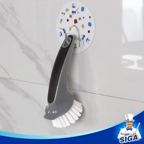 Mr.Siga Spazzola Per Pulizia Pentole E Padelle, Spazzola Per Stoviglie Per Cucina, Confezione Da 2 - 7