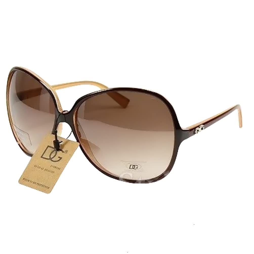 DG STUDIONew Women Ladies Shades Oversized Classic Designer Large Sunglasses Fashion Big Style UV400 Vintage Brown