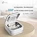 FSA HSA Eligible | 2-in-1 Ultrasonic & U-V Dental Cleaner, 42kHz Deep Cleaning Machine with Digital Timer, 180ml Pod for Retainers, Aligners, Mouth Guards | Viewing Port