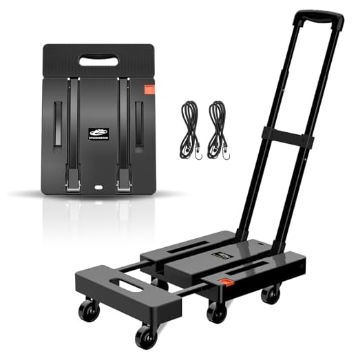 SPACEKEEPER Heavy Duty Luggage Cart